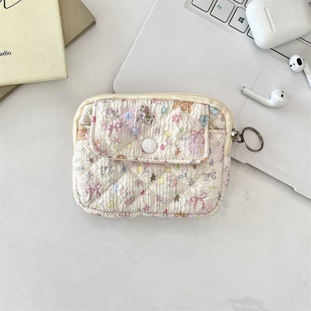 Wholesale Cute Anime Cartoon Multifunctional Card Wallet Cosmetic Bag Trendy Polyester Women S Storage Pouch For Home And Boutique Resale