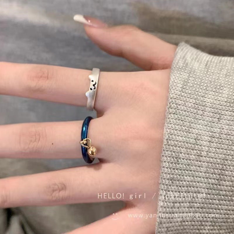 Wholesale Cartoon cute cat bell ring