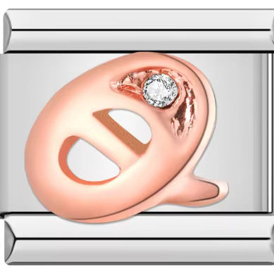 Wholesale Italian Charm Bracelet 9mm DIY 26 Artistic Letters   Creative Stainless Steel Composable Bracelet