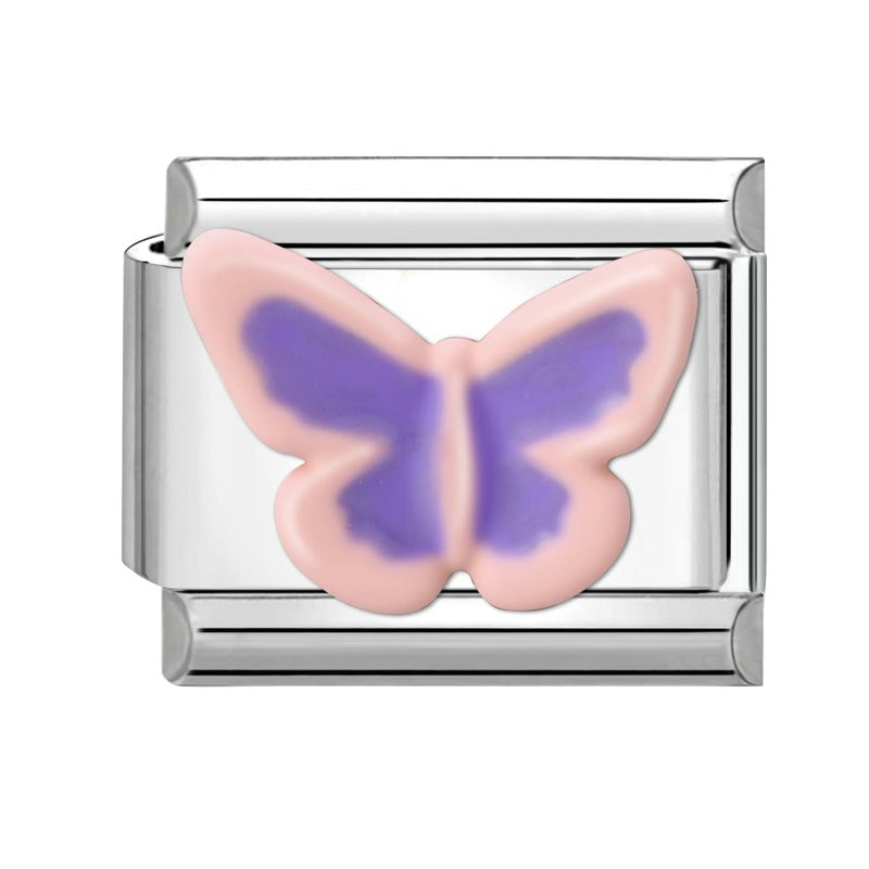 Wholesale Italian Charm Bracelet 9mm DIY Splicing Cute Creative Stainless Steel Composable Bracelet