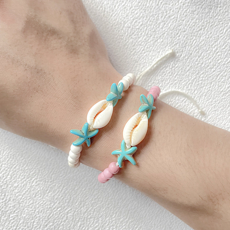 Wholesale  Ocean Breeze Starfish Shell Bracelet