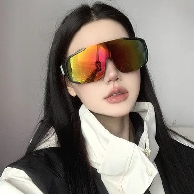 Wholesale Trendy Frameless Windproof Cycling Sunglasses UV400 Fashion Accessory Gift for Men