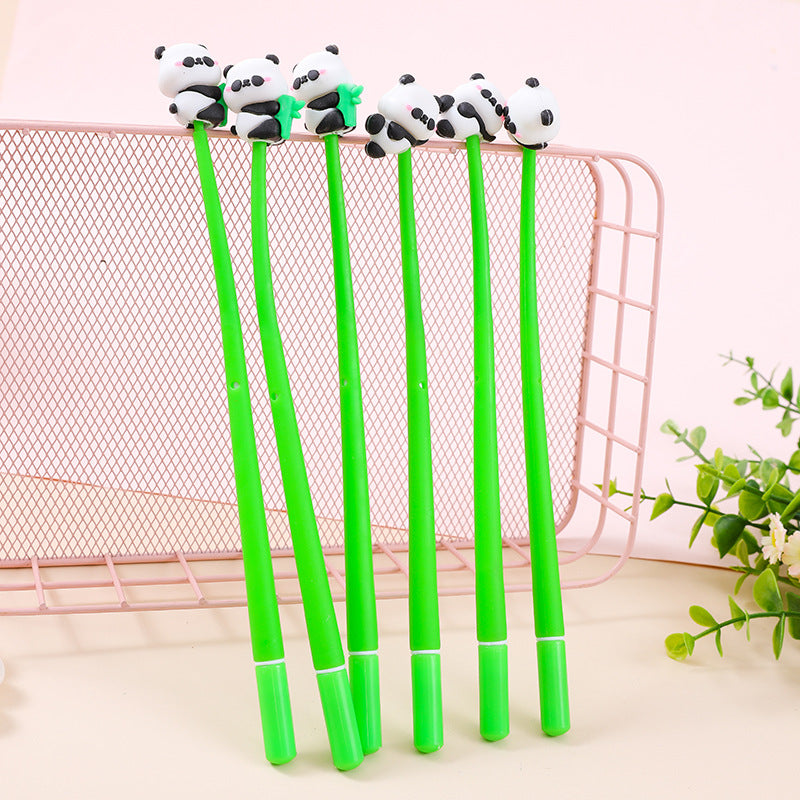 Wholesale Cartoon soft glue panda shake gel pen