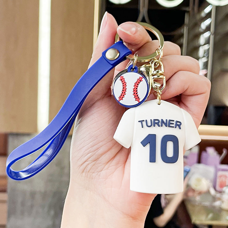 Wholesale Cartoon Jersey PVC Soft Keychain Creative Keychain ACCVIP-KC-XJY001