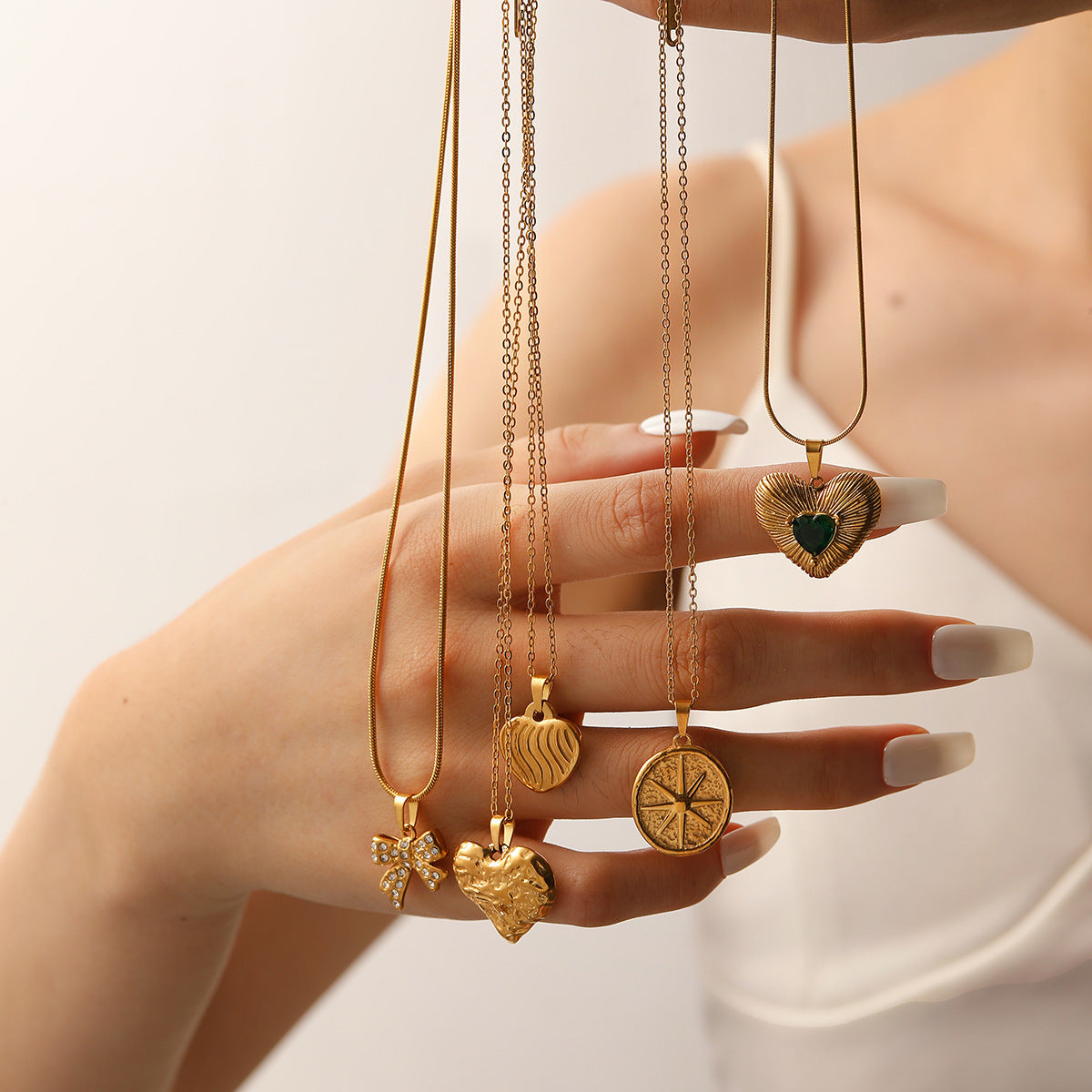 Wholesale Titanium steel non-fading high-end clavicle chain