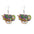 Wholesale  Carnival wooden earrings carnival truck clown hat earrings holiday earrings