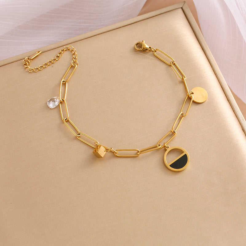 Wholesale Vintage Stone Adjustable Bracelet Necklaces Titanium Steel Bracelets ACC-BT-Nayin002