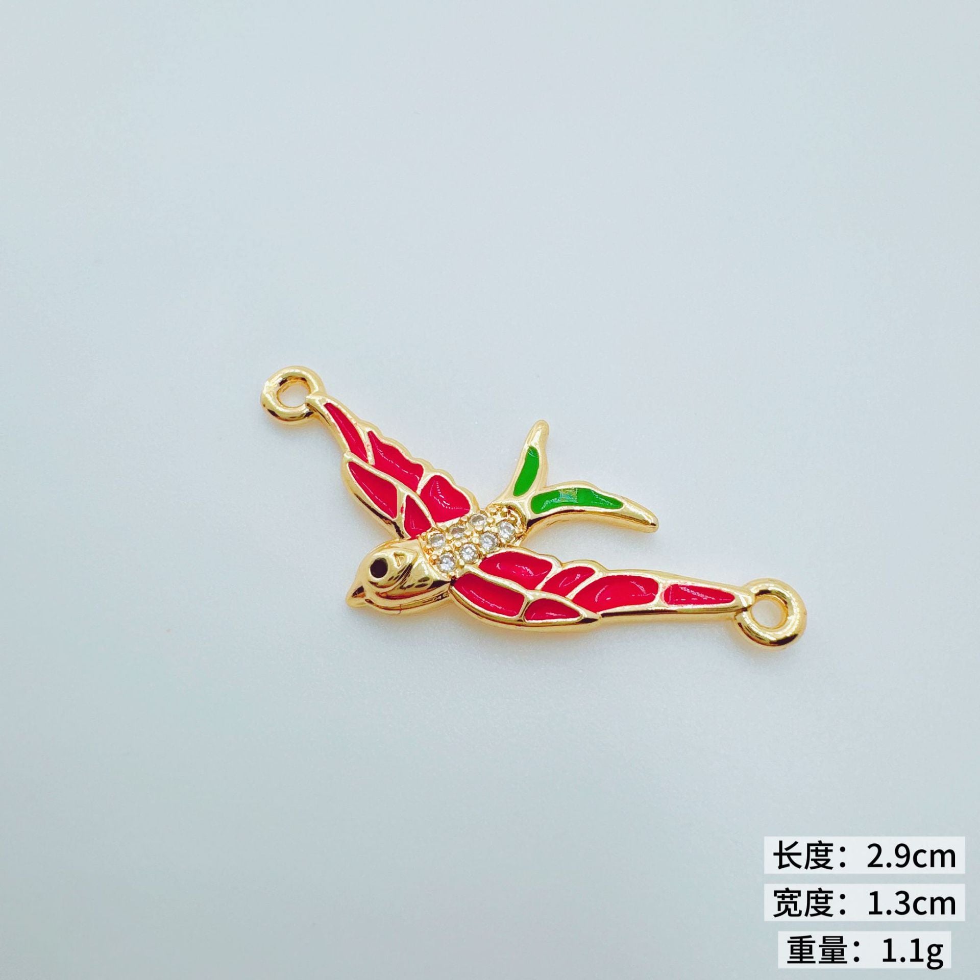 Wholesale 18K Gold Plated Copper Owl Swallow Pendant Charm - Trendy Jewelry Accessory for DIY Necklace Bracelet Making