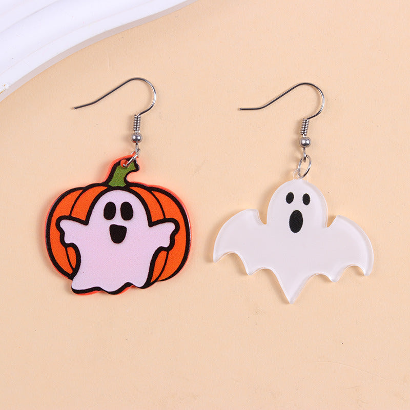 Wholesale Halloween Series Acrylic Earrings Cartoon Spider Personalized Earrings