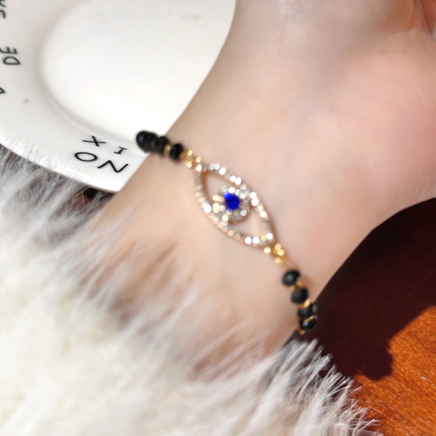 Braccialetto di cristallo del malocchio all'ingrosso