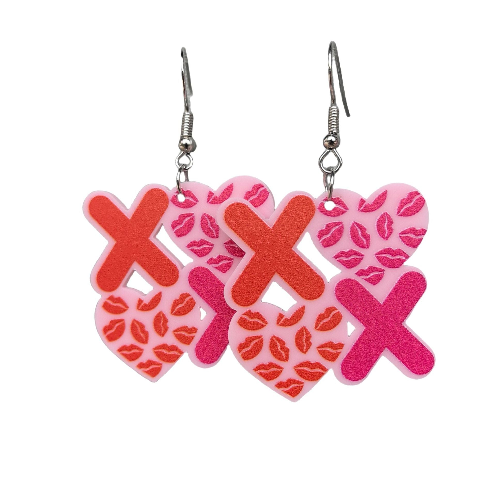 Wholesale Valentine's Day Love Hollow Heart-shaped earrings
