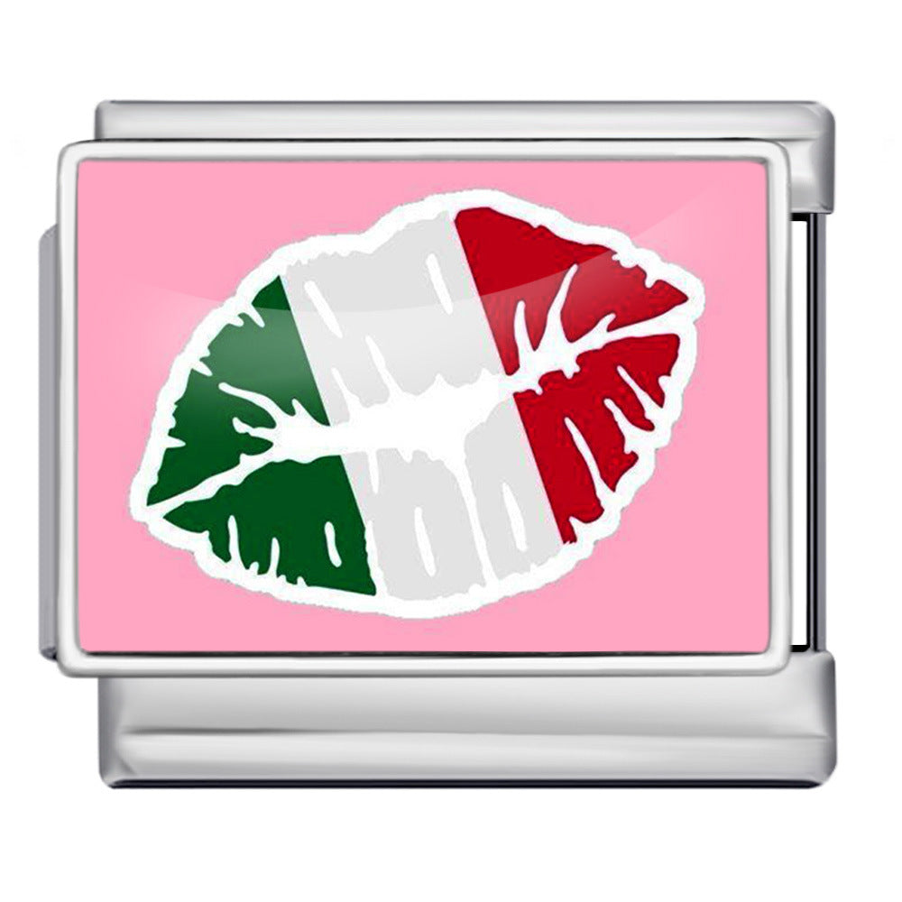 Wholesale Italian Charm Bracelet 9mm DIY  Image Printing  Creative Stainless Steel Composable Bracelet