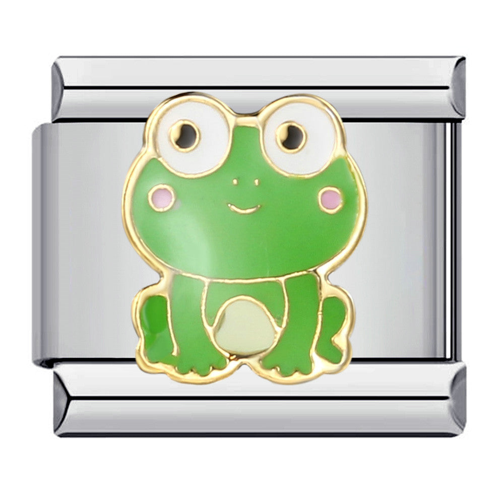 Wholesale Italian Charm Bracelet 9mm DIY Splicing Removable Cute Pet Stainless Steel Composable Bracelet