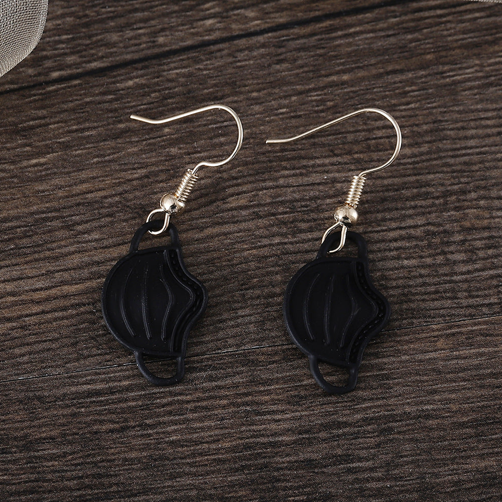 Wholesale  Nurses Festival Color Mask Pendant Earrings