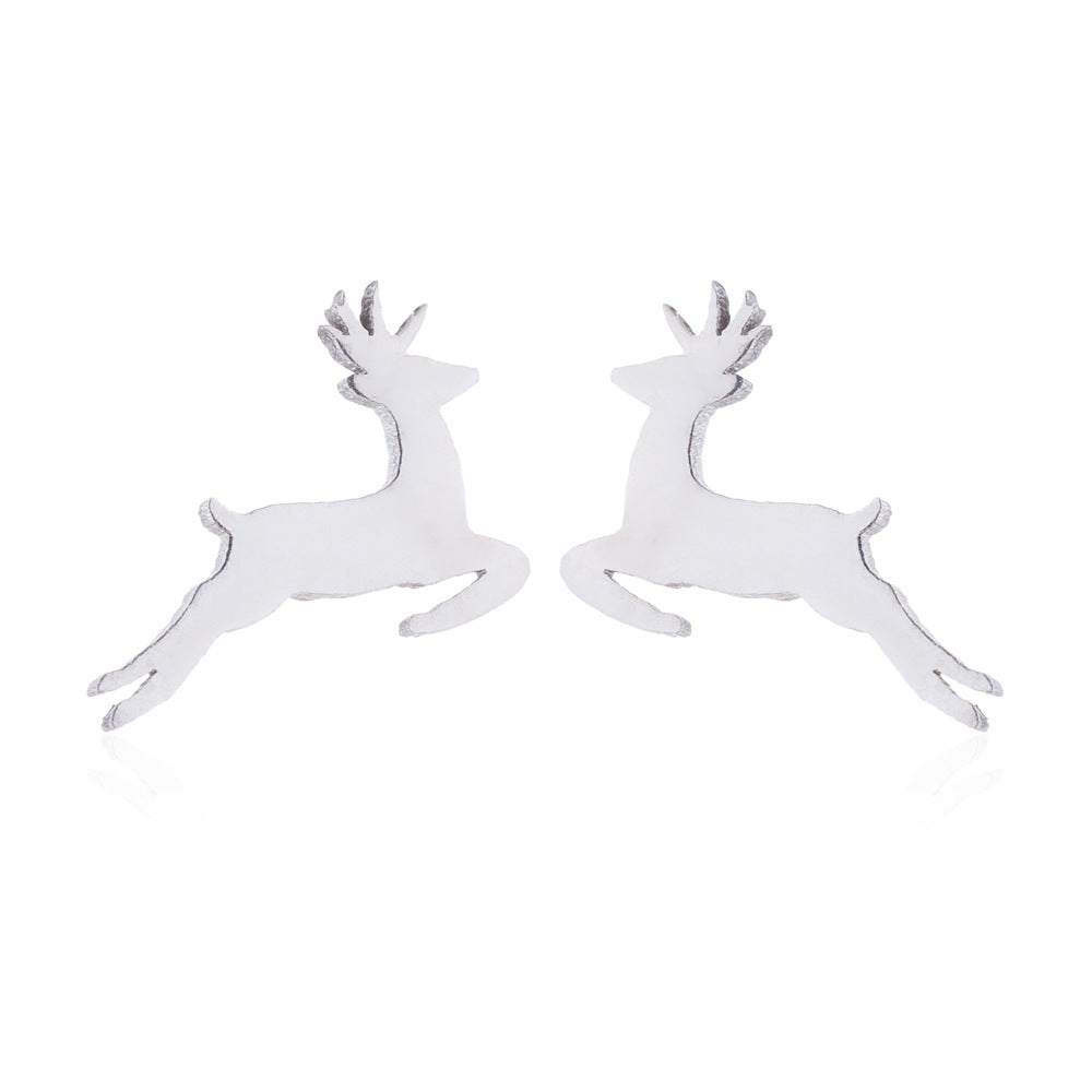 Wholesale Christmas Animals Galloping Earrings Necklace Set ACC-NE-ShuangS002