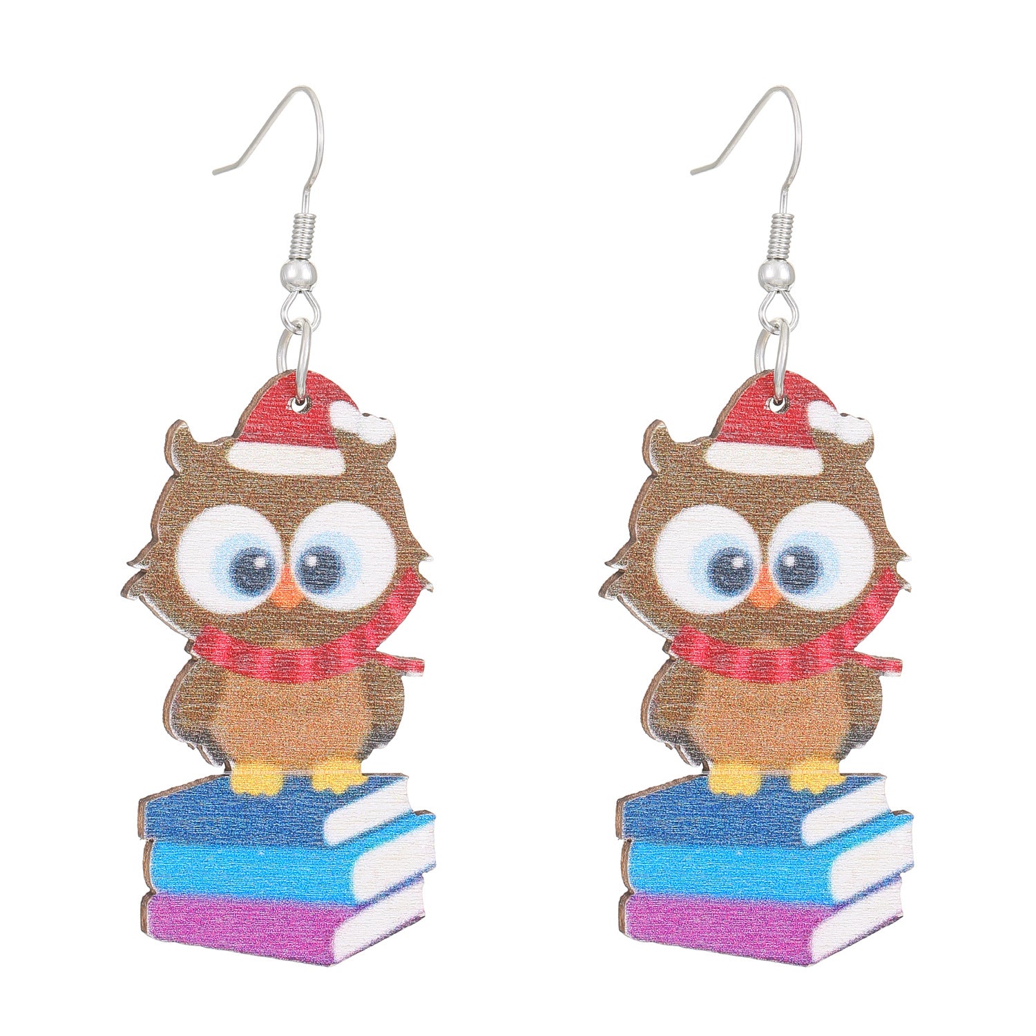 Wholesale  Ballet Dancing Cat Wood Earrings