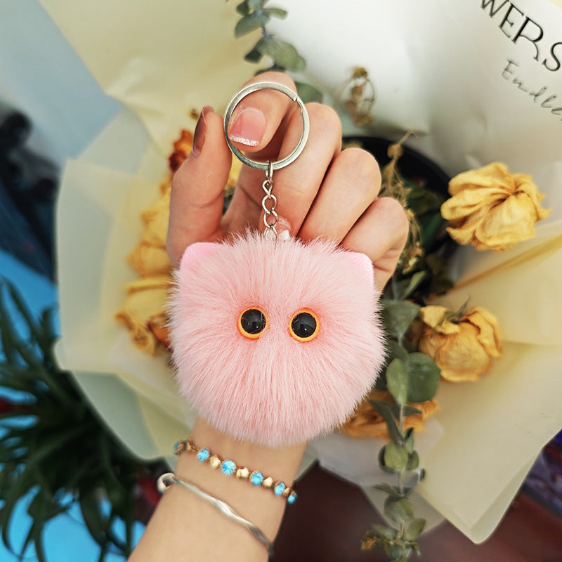 Wholesale Cute Plush Cat Head Keychains ACC-KC-Chengx005