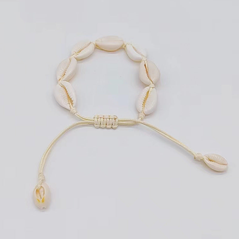 Wholesale Bohemian Colorful Rope Braided Natural Shell Bracelets ACC-BT-Youl010