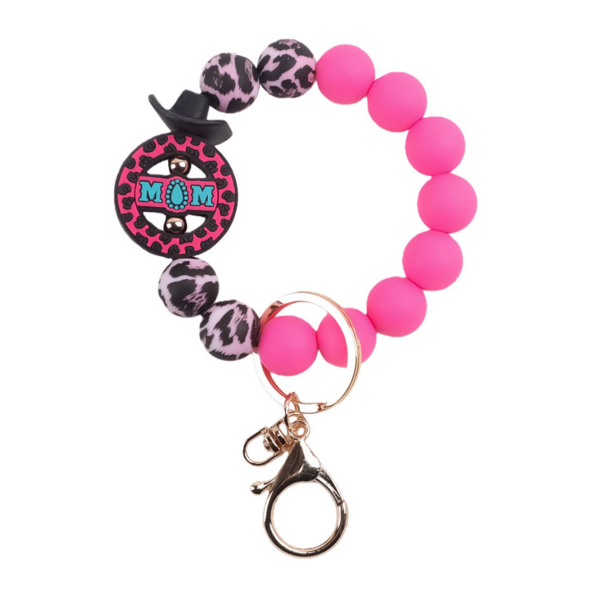Wholesale Camouflage Silicone Bead Keychain Bracelet Trendy Fashion Accessory For Keys And Bags Everyday Gift For Colleagues