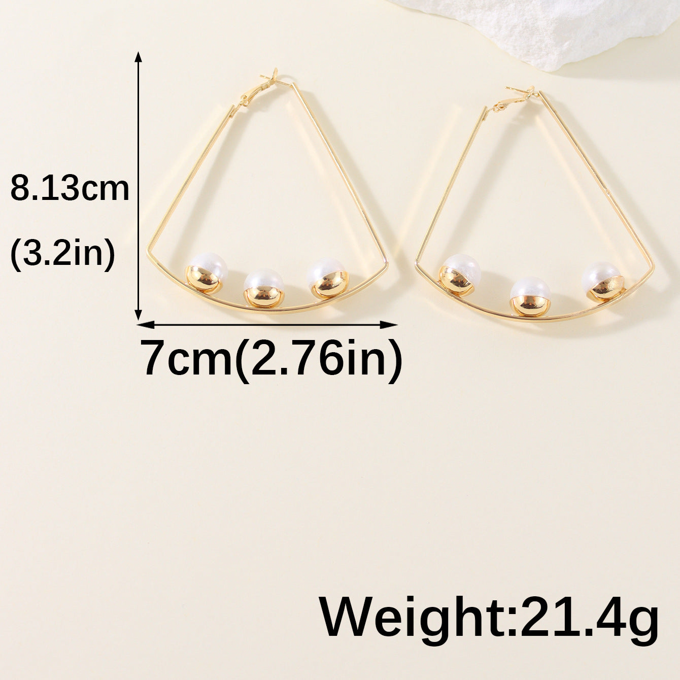 Wholesale Geometric  pearl earrings