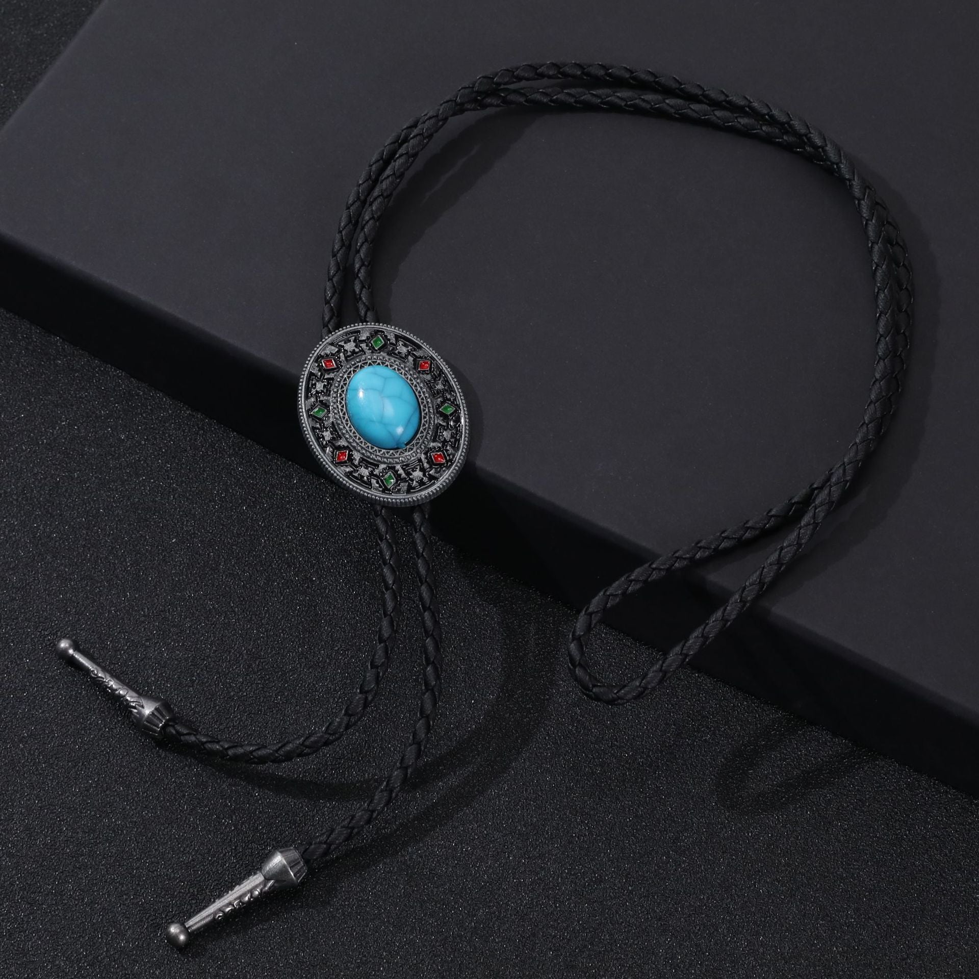 Wholesale  Adjustable Enamel Western Polo Tie Alloy Pendant  Necklace