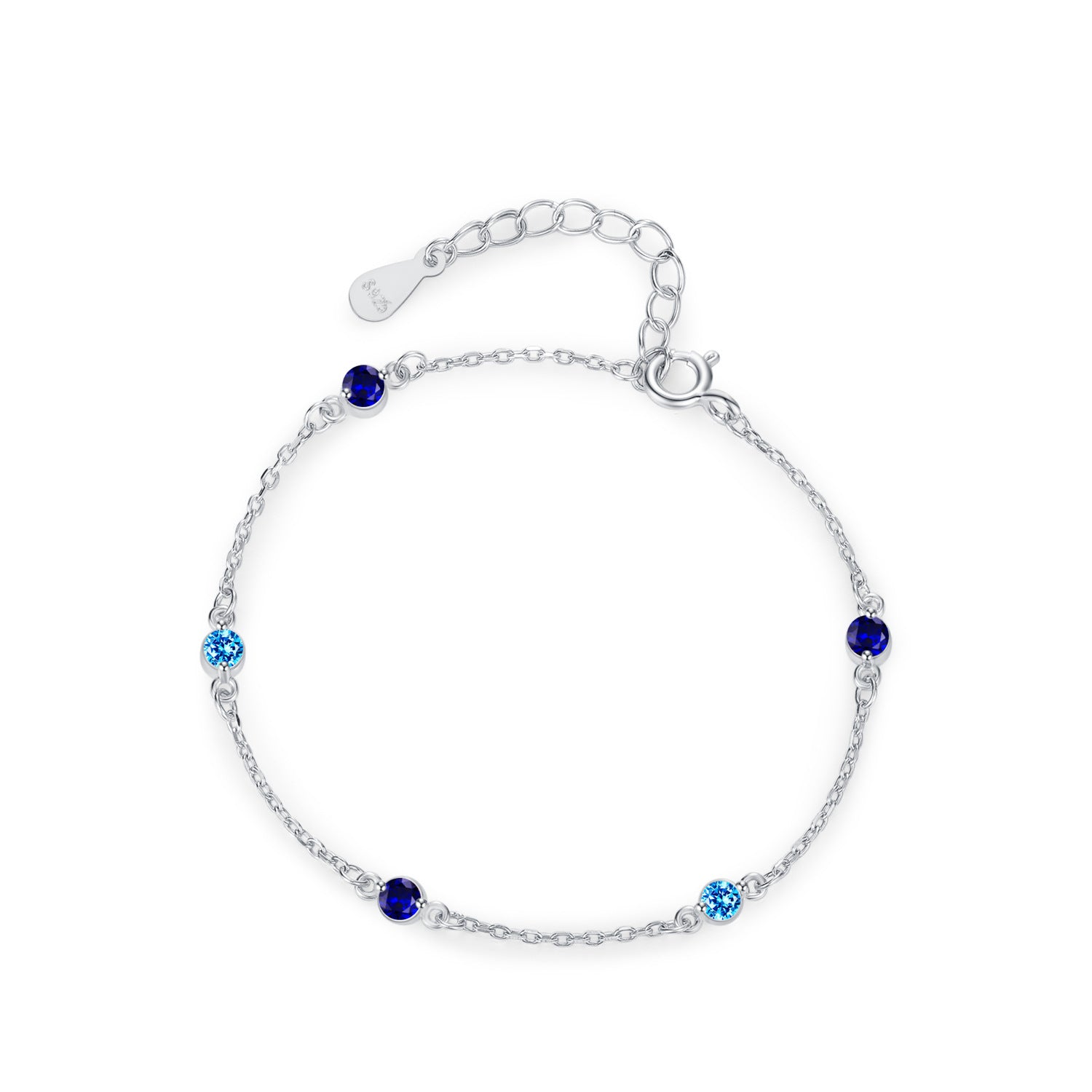 Wholesale  S925 Color Treasure Sterling Silver Bracelet