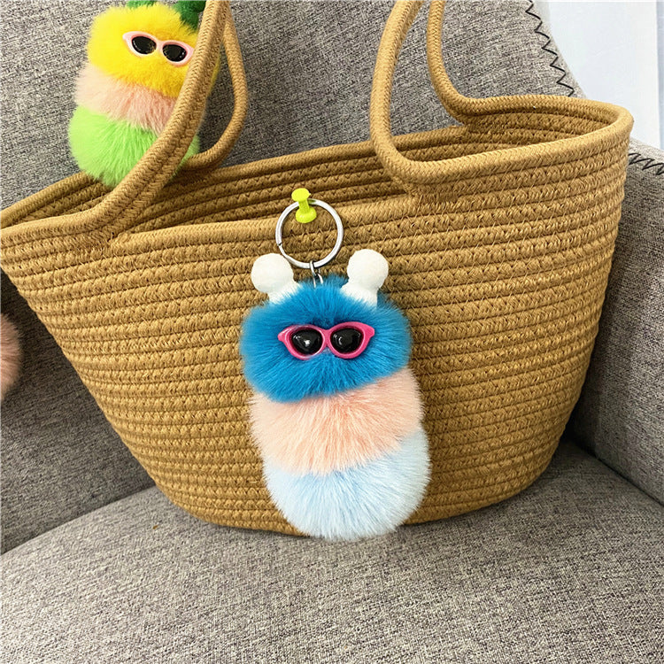 Wholesale Cartoon Cute Caterpillar Plush Keychain ACC-KC-KaiYue008