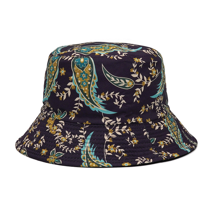 Wholesale  printing fisherman hat graffiti  double-sided basin hat tide