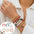 Wholesale  Christmas soft pottery glass beaded bracelet