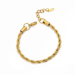 Wholesale Stainless Steel 18K Gold-Plated Bracelet