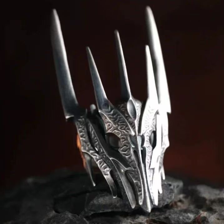 Wholesale Sauron Dark  Punk Open Ring - Heavy Industry Zinc Alloy Fashion Accessory for Boutique Resale Gift