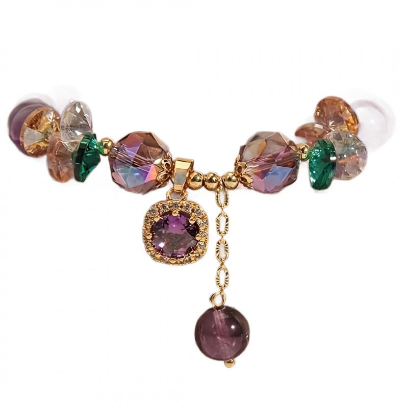Wholesale Glass Crystal Bead Bracelet Fashion Accessory for Resale