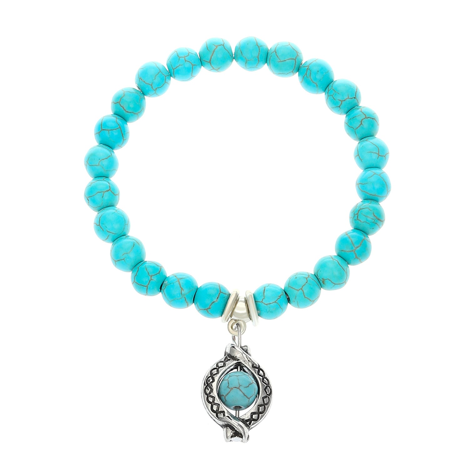 Wholesale Bohemian Turquoise Bead Bracelet Cross Starfish Turtle Design Fashion Accessory Gift for Resale