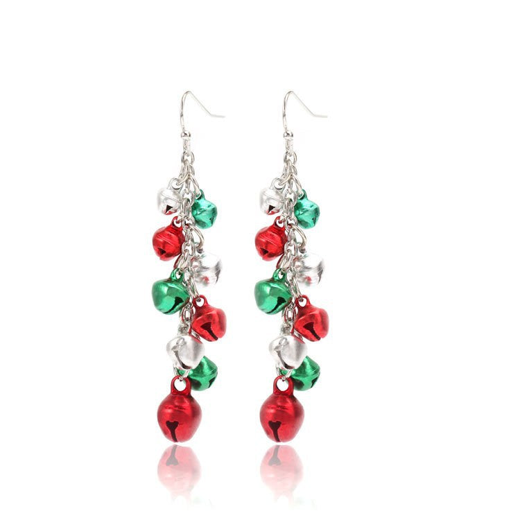 Wholesale Christmas Alloy Oil Drop Christmas Tree Snowflake Earrings ACC-ES-Bingl005
