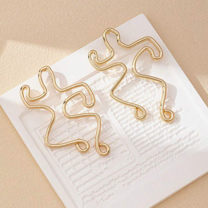 Wholesale  Funny Hollow Little People Earrings