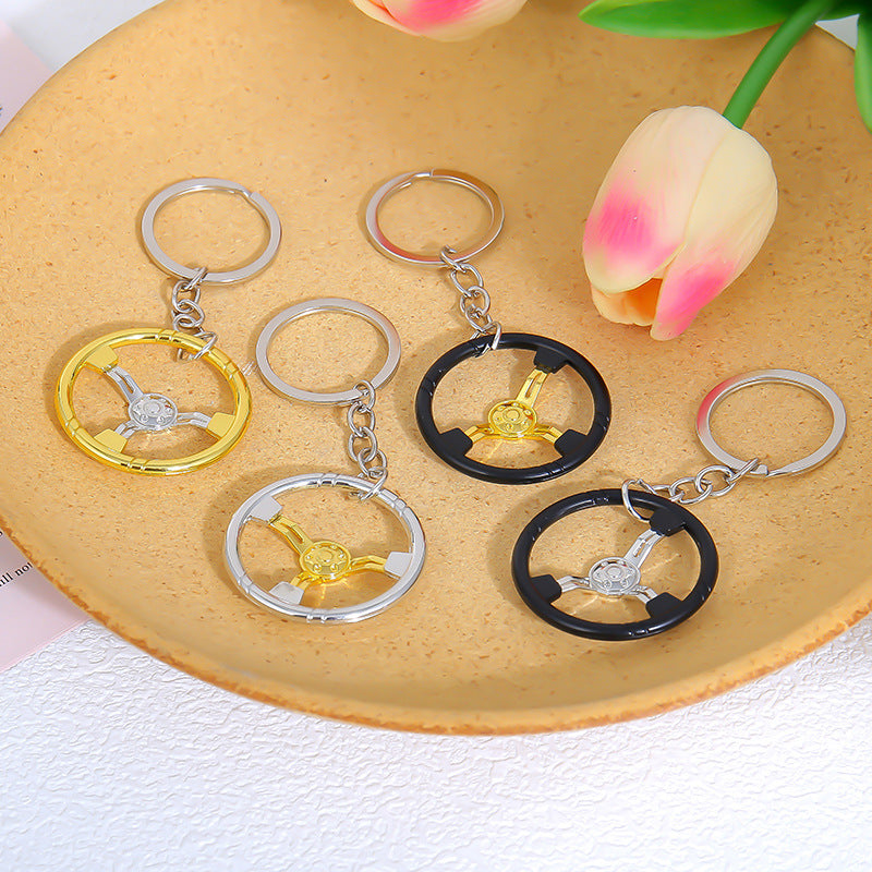 Wholesale  car steering wheel model keychain