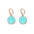 Wholesale creative cute alloy oil drop colorful smiley face earrings