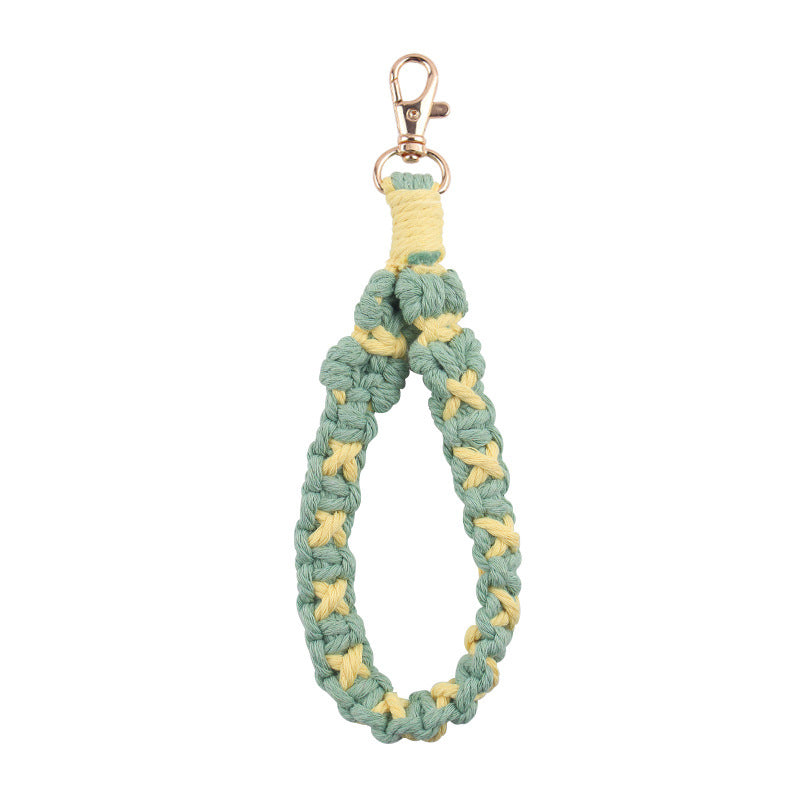 Wholesale Hand Woven Cotton Rope Lanyard Keychain ACC-KC-GuangTian070