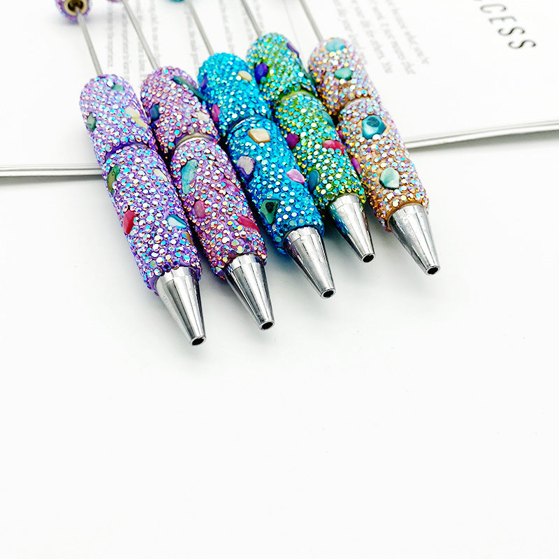Wholesale 5pcs Colorful Shell Full Diamond Beaded Pen