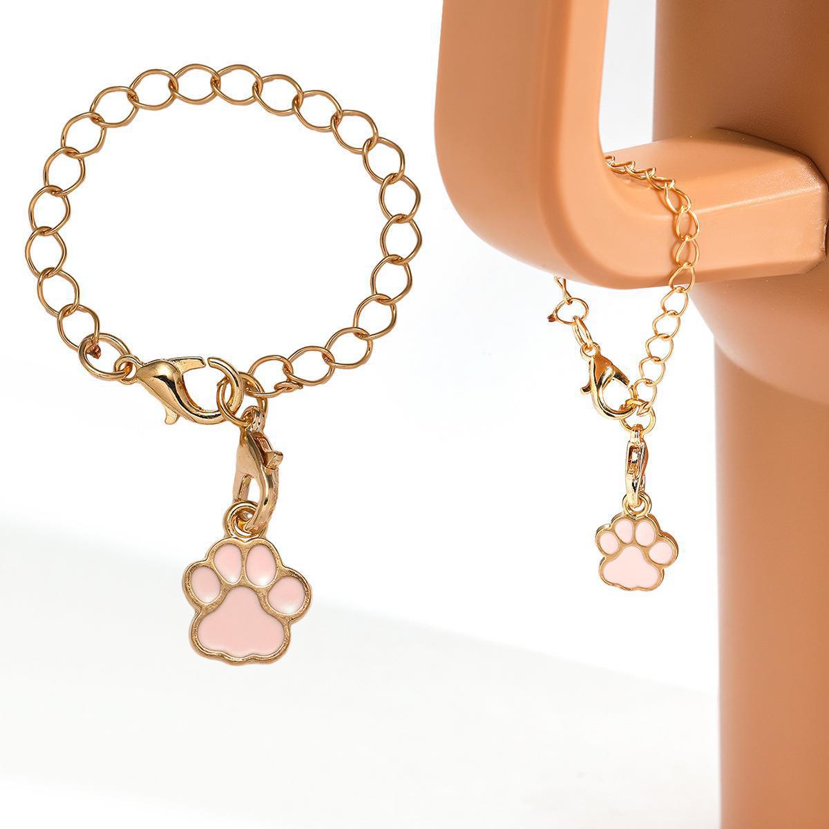 Wholesale Dog Paw Chain 40oz Cup Alloy Pendant Cup Accessories ACC-CA-ShiXuan005