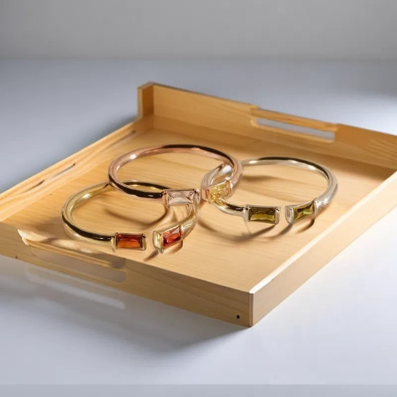 Wholesale Birthstone Ring Titanium Steel December Birthstone Ring