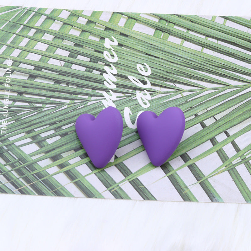 Wholesale Small Heart Valentine's Day Acrylic Earrings