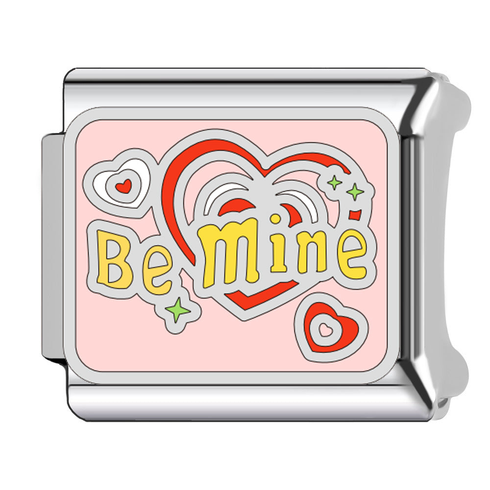 Wholesale    Italian Charm Bracelet 9mm DIY macaron-colored Creative Stainless Steel Composable Bracelet