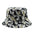Wholesale  cartoon animal retro fisherman hat printed double-sided  sunshade hat