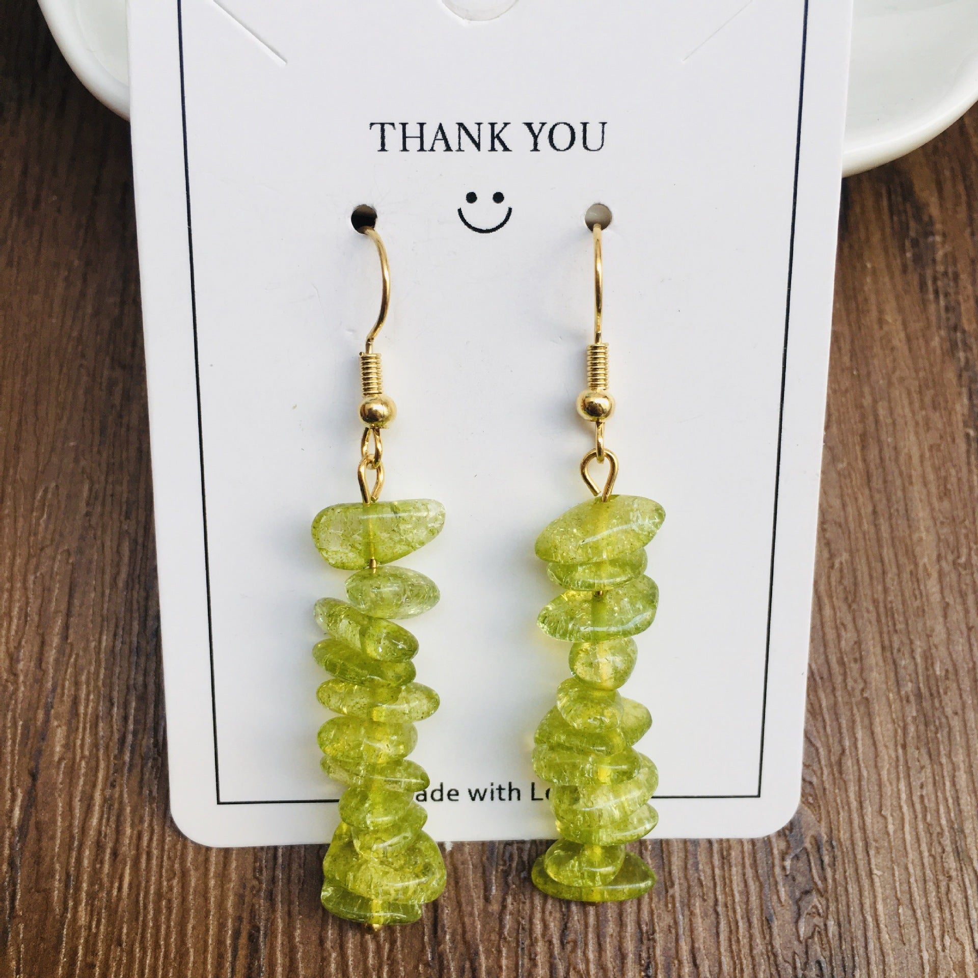 Wholesale Handmade Natural Stone Crystal Beaded Earrings ACC-ES-RongGuan004