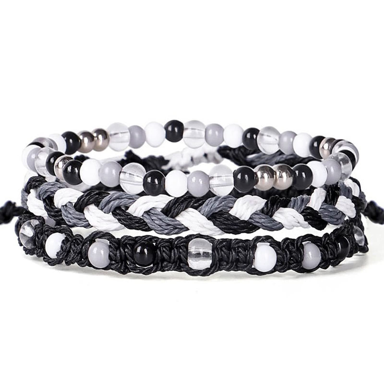 Wholesale Colorful Rope-woven Rice Bead Bracelet