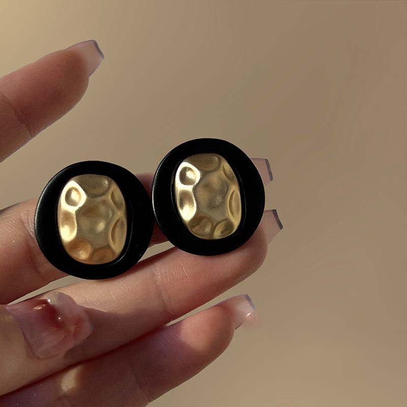 Wholesale Black Vintage Flower Butterfly Silver Needle Earrings ACCVIP-ES-KJ002