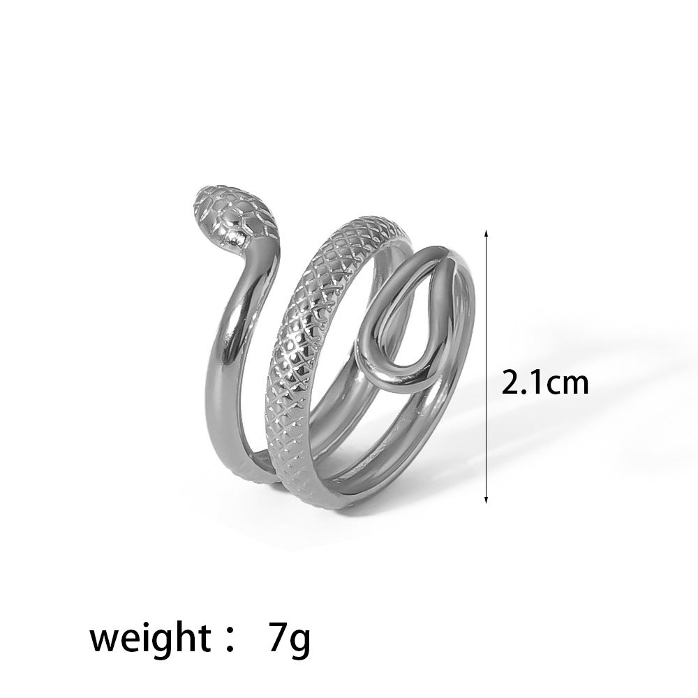 Wholesale Light Luxury 18K Gold Stainless Steel Hollow Rings ACC-RS-LiQuan004