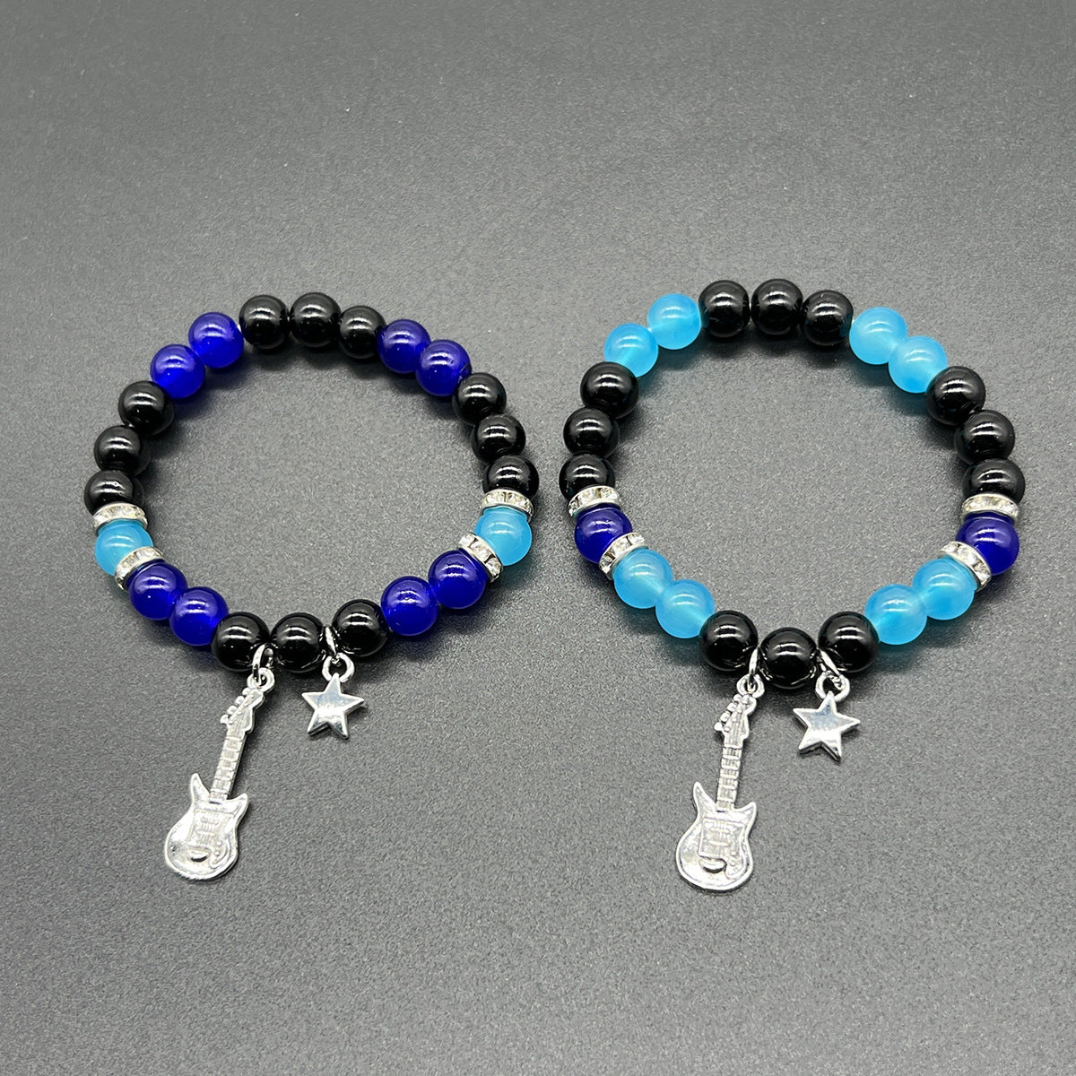 Wholesale Letter Beaded Love Heart Magnetic Elastic Bracelet ACC-BT-Nanh008