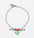 Wholesale Stainless steel oil dripping beaded multi-pendant colorful diamond bracelet